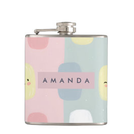 Petaca Pastel sonriente personalizado dulces Kawaii