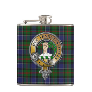 Petaca Paterson Tartan & Badge