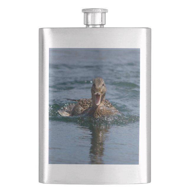 Petaca Pato abierto con pico (Anverso)