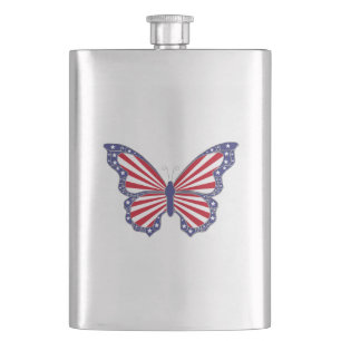 Petaca Patriotic Butterfly Flask