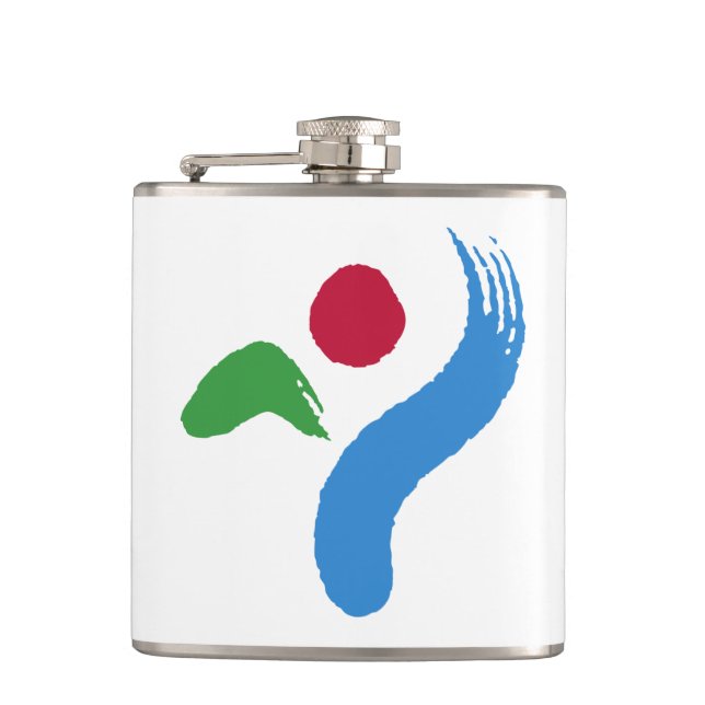Petaca Patriotic flask with Flag of Seoul, South Korea (Anverso)