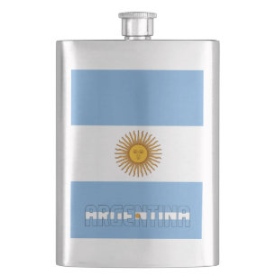 Petaca Patriótico elegante de la bandera de Argentina
