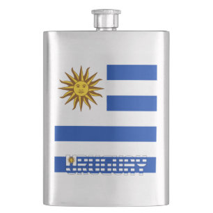 Petaca Patriótico elegante de la bandera de Uruguay