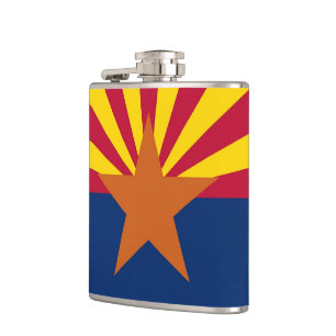 Petaca Patrocinio patriótico, especial con bandera del e