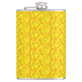 Petaca Patrón amarillo marino floral sin soldadura
