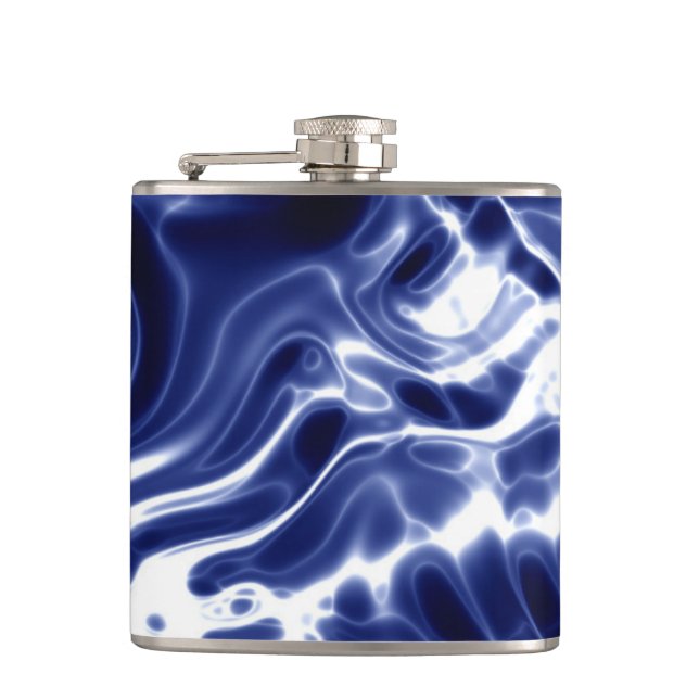 Petaca Patrón azul arremolinado  (Anverso)