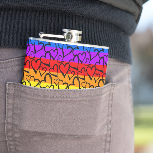 Petaca Patrón cardíaco arco iris (In Situ)