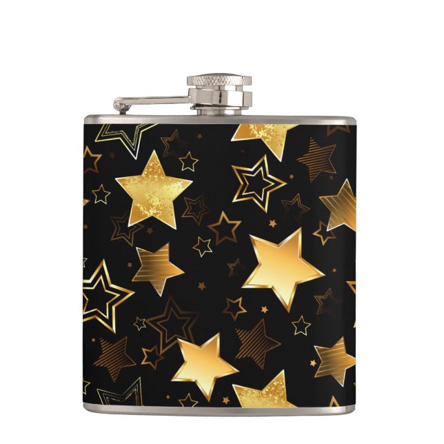Petaca Patrón continuo con estrellas doradas (Anverso)