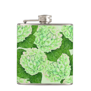 Petaca Patrón de acuarela de Hydrangea