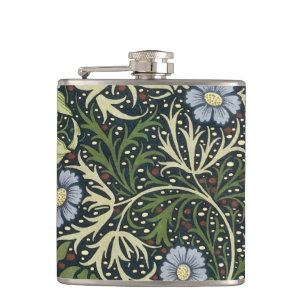 Petaca Patrón de algas marinas William Morris Arte de cos
