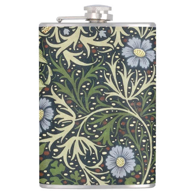 Petaca Patrón de algas marinas William Morris Arte de cos (Anverso)