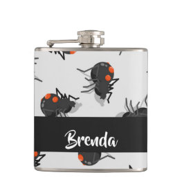 Petaca Patrón de araña de viuda negra