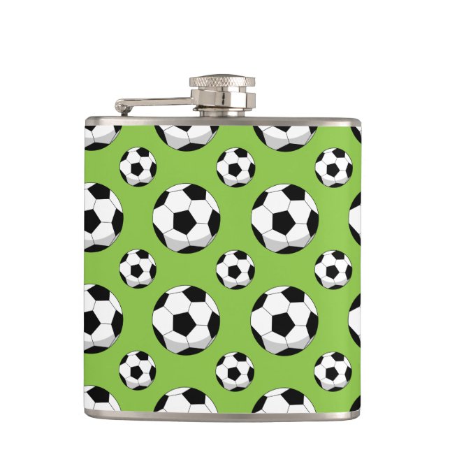 Petaca Patrón de bolas de fútbol personalizado (Anverso)