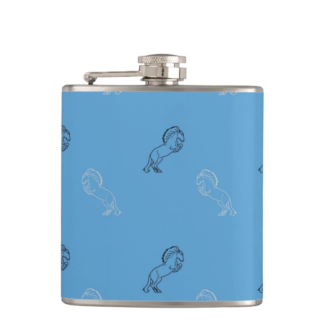 Petaca patrón de caballo (Anverso)