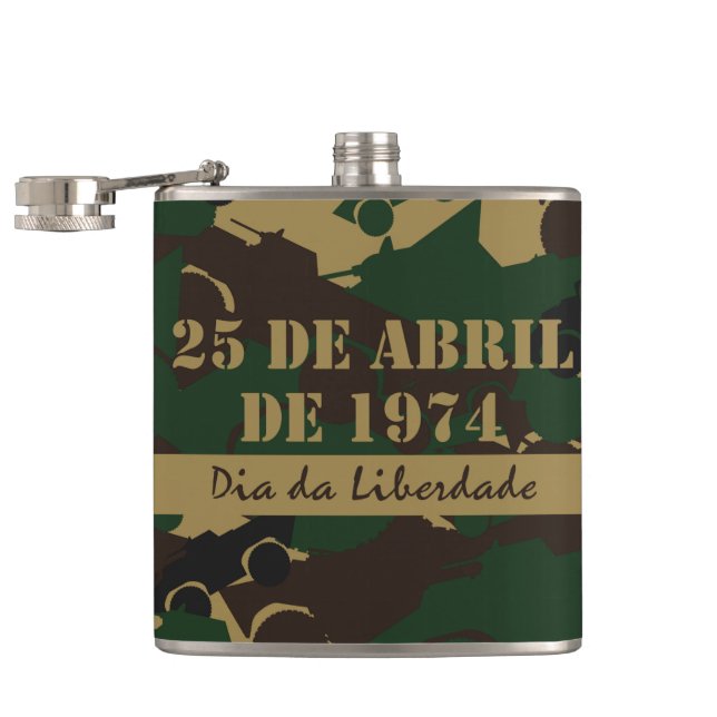 Petaca Patrón de camuflaje de vehículos militares (Abierto)