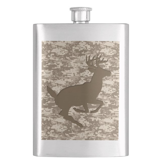 Petaca Patrón de Camuflaje Digital Deer Camo del Deer (Anverso)