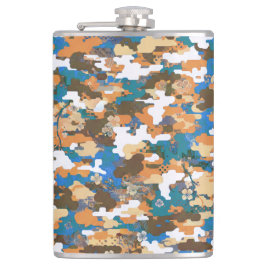 Petaca Patrón de camuflaje digital urbano de alto contras