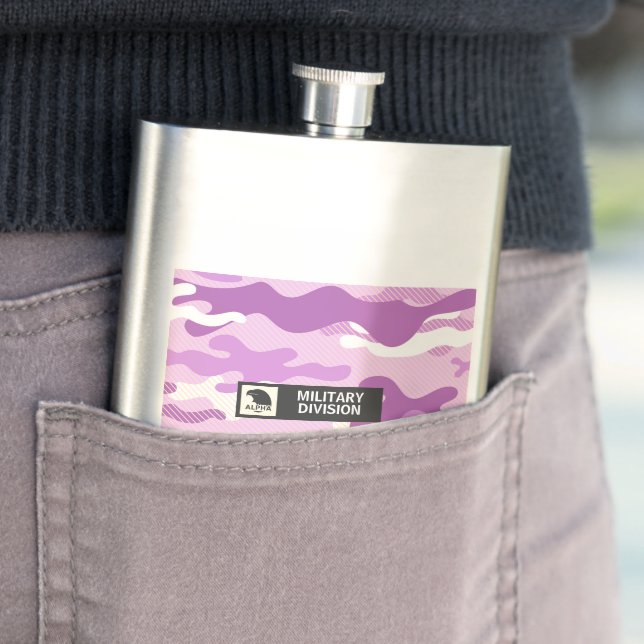 Petaca Patrón de camuflaje morado militar  (In Situ)