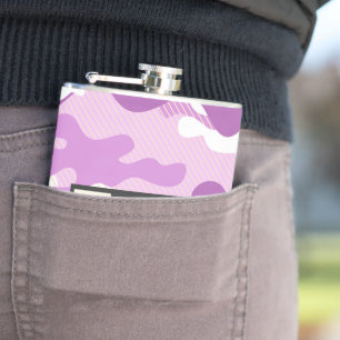 Petaca Patrón de Camuflaje Púrpura