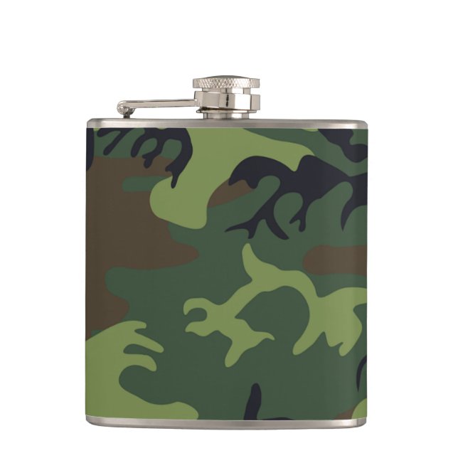 Petaca Patrón de camuflaje verde (Anverso)