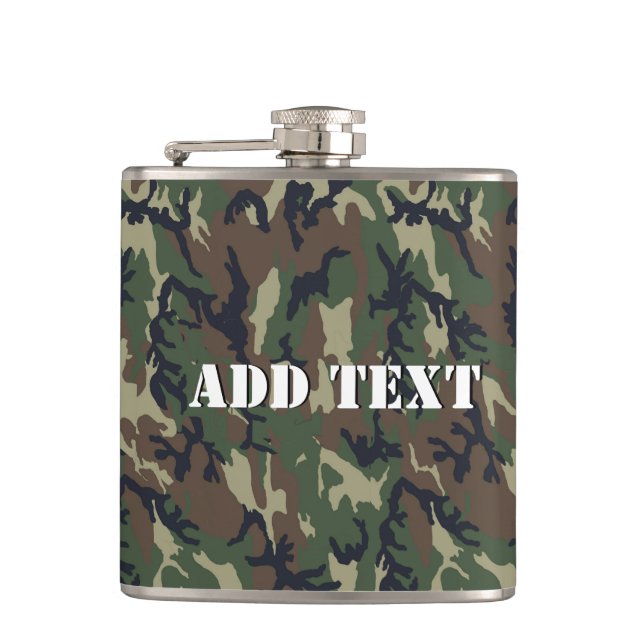 Petaca Patrón de camuflaje verde militar (Anverso)