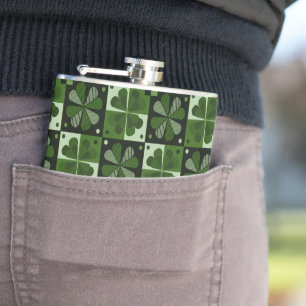 Petaca Patrón de cheques de Shamrock