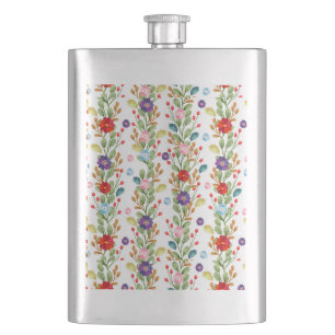 Petaca Patrón de color de las flores de agua-67488