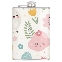 Petaca Patrón de conejo de Pascua