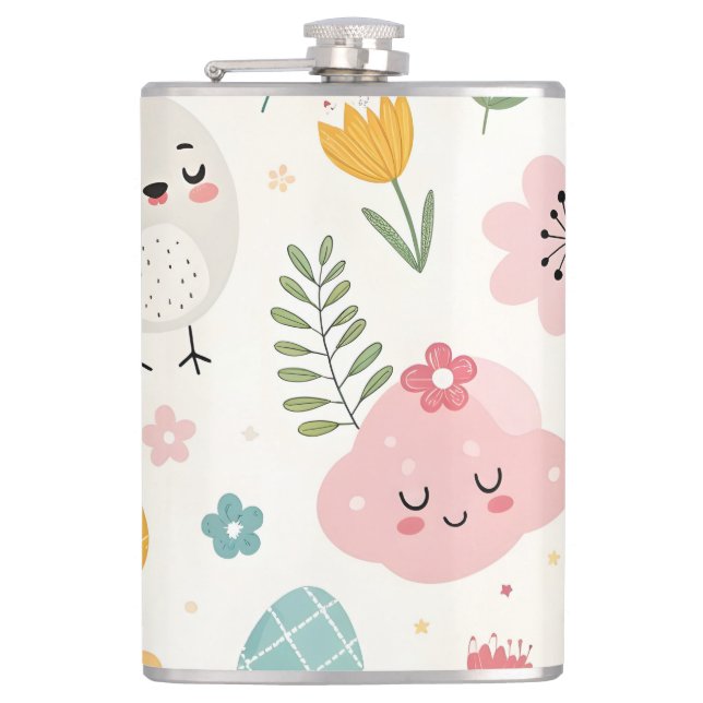 Petaca Patrón de conejo de Pascua (Anverso)