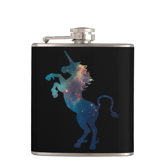 Petaca Patrón de espacio de unicornio (Anverso)