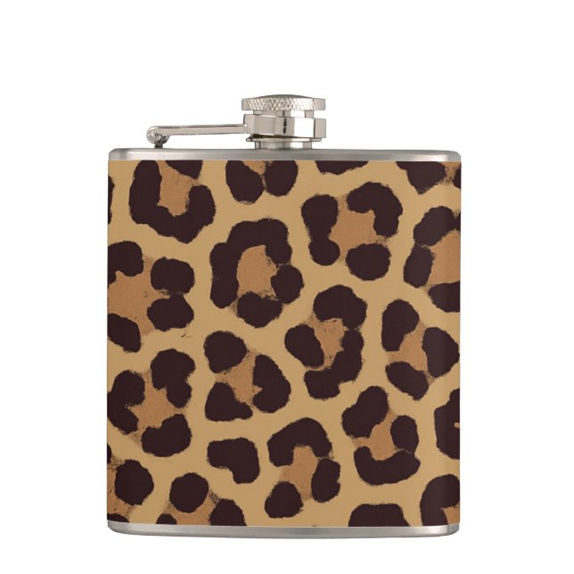 Petaca Patrón de estampado de leopardo (Anverso)