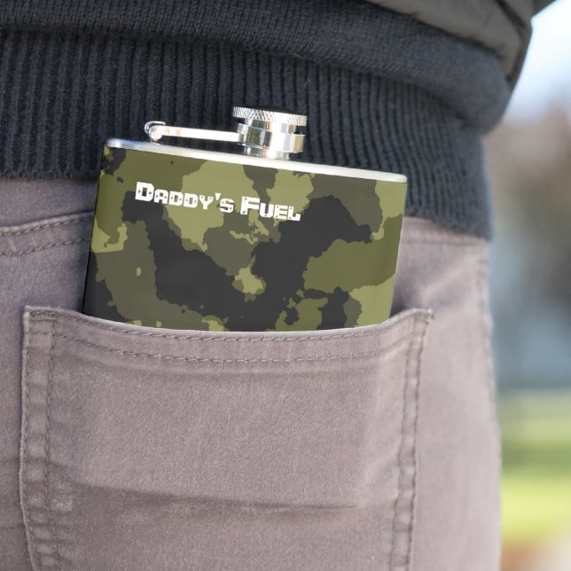 Petaca Patrón de estilo militar de camuflaje (In Situ)