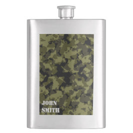 Petaca Patrón de estilo militar de camuflaje