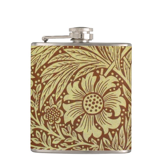 Petaca Patrón de Flor Antigua Marigold de William Morris (Anverso)