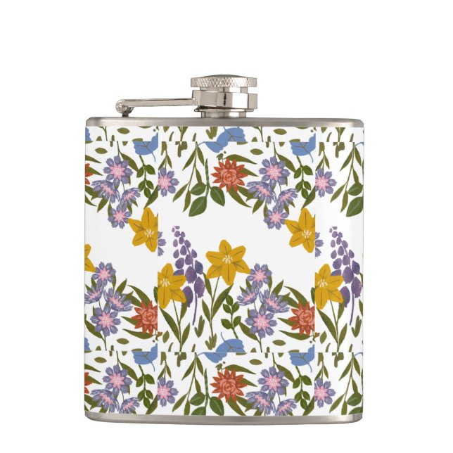 Petaca Patrón de flores (Anverso)