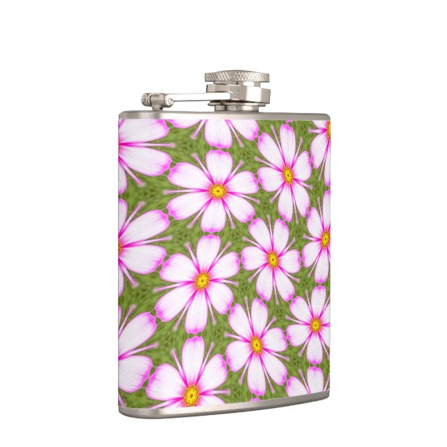 Petaca Patrón de flores de cosmos (Derecha)