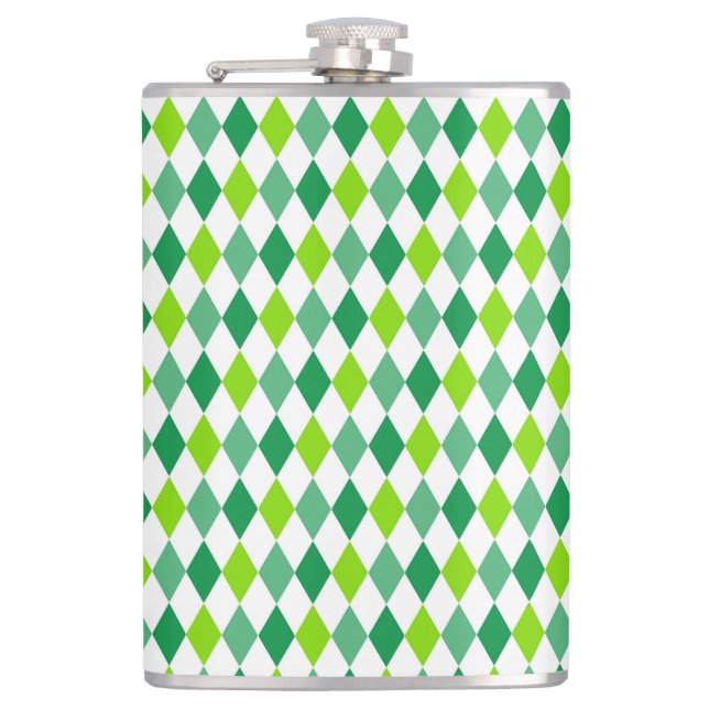 Petaca Patrón de forma de diamante de San Patricio-54603 (Anverso)