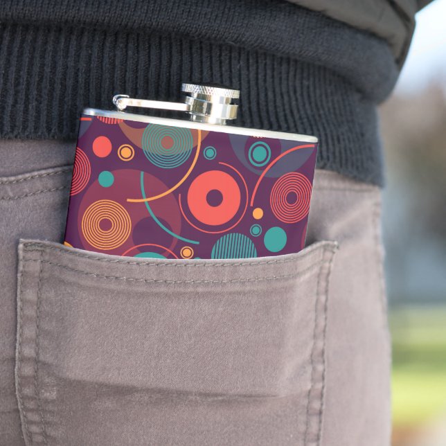 Petaca Patrón de formas geométricas multicolor (In Situ)