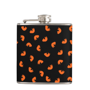 Petaca Patrón de gato naranja