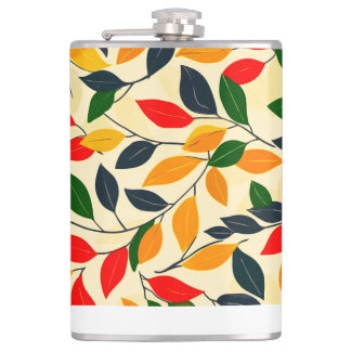 Petaca Patrón de hojas de otoño