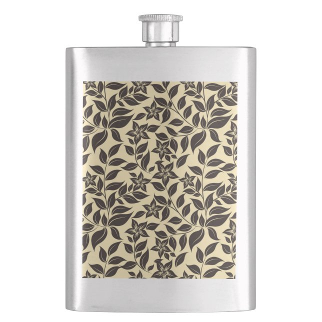 Petaca Patrón de hojas florales-47566 (Anverso)