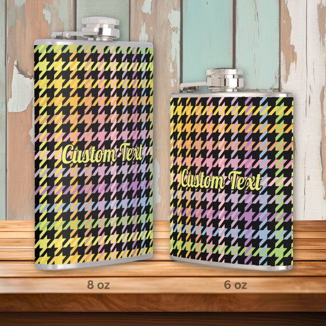 Petaca Patrón de Houndstooth Arcoíris (Subido por el creador)