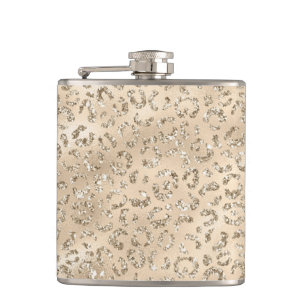 Petaca Patrón de impresión de piel de leopardo de chita