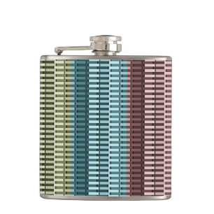 Petaca Patrón de Moda moderna de estilo rojo y amarillo a