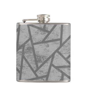 Petaca Patrón de mosaico gris