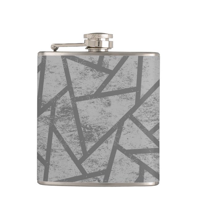 Petaca Patrón de mosaico gris (Anverso)