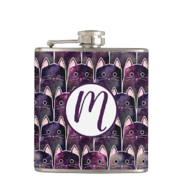 Petaca Patrón de muchos gatos galácticos