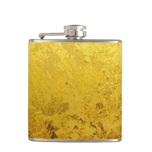 Petaca patrón de ORO PURO / hoja de oro