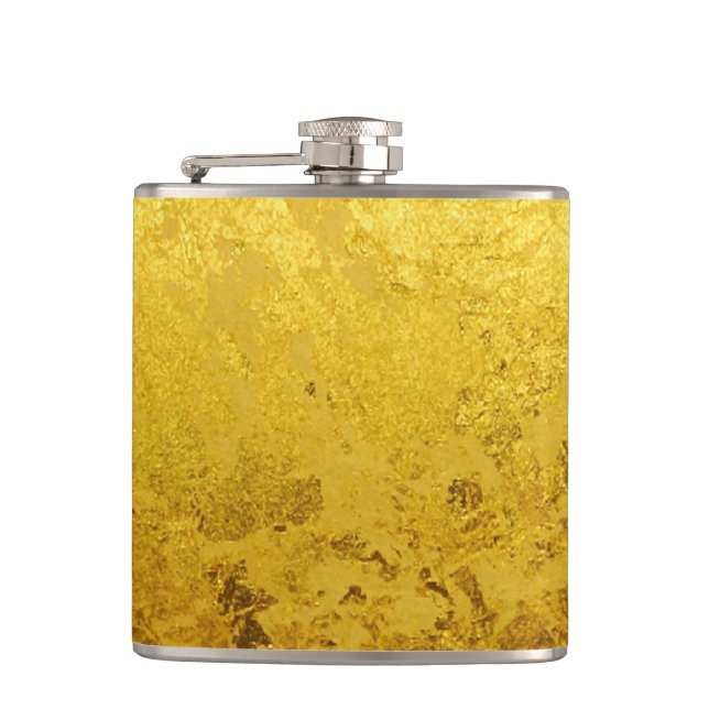 Petaca patrón de ORO PURO / hoja de oro (Anverso)