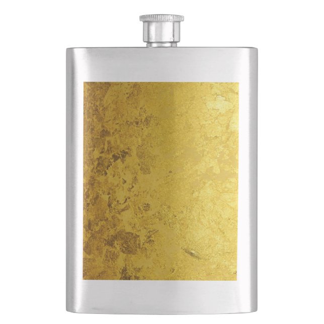 Petaca patrón de ORO PURO / hoja de oro (Anverso)